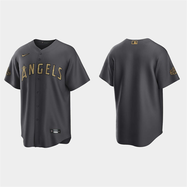 Mens Youth Los Angeles Angels Blank 2022 MLB All-Star Team Jersey - Charcoal