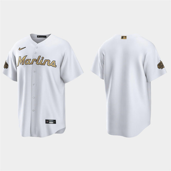 Mens Youth Miami Marlins Blank 2022 MLB All-Star Team Jersey - White