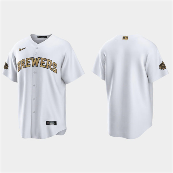 Mens Youth Milwaukee Brewers Blank 2022 MLB All-Star Team Jersey - White