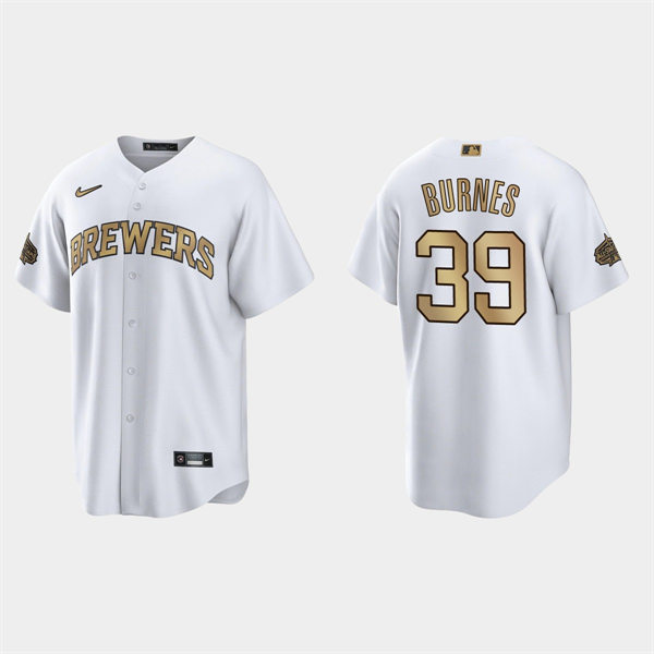 Mens Youth Milwaukee Brewers #39 Corbin Burnes 2022 MLB All-Star Game Jersey - White