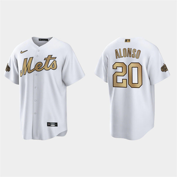 Mens Youth New York Mets #20 Pete Alonso 2022 MLB All-Star Game Jersey - White