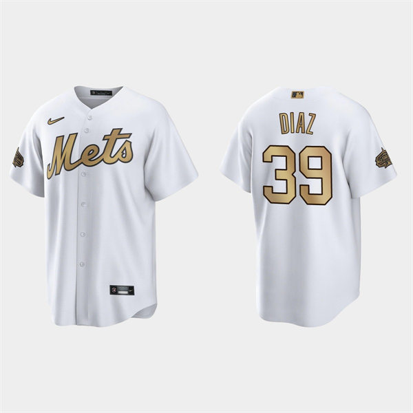 Mens Youth New York Mets 39 Edwin Diaz 2022 MLB AllStar Game Jersey White