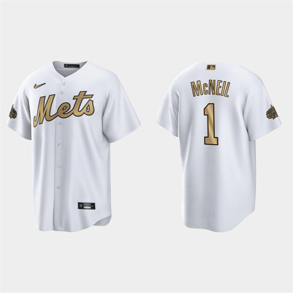 Mens Youth New York Mets #1 Jeff McNeil 2022 MLB All-Star Game Jersey - White