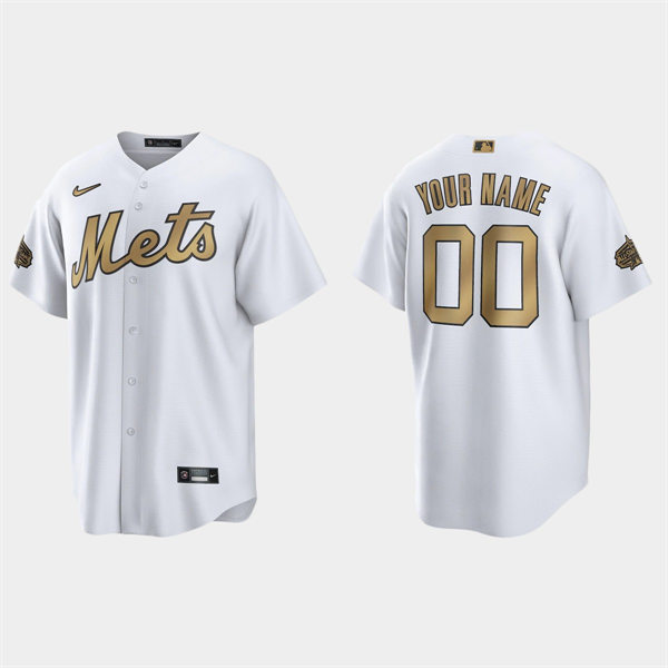 Mens Youth New York Mets Custom 2022 MLB All-Star Game Replica Jersey - White