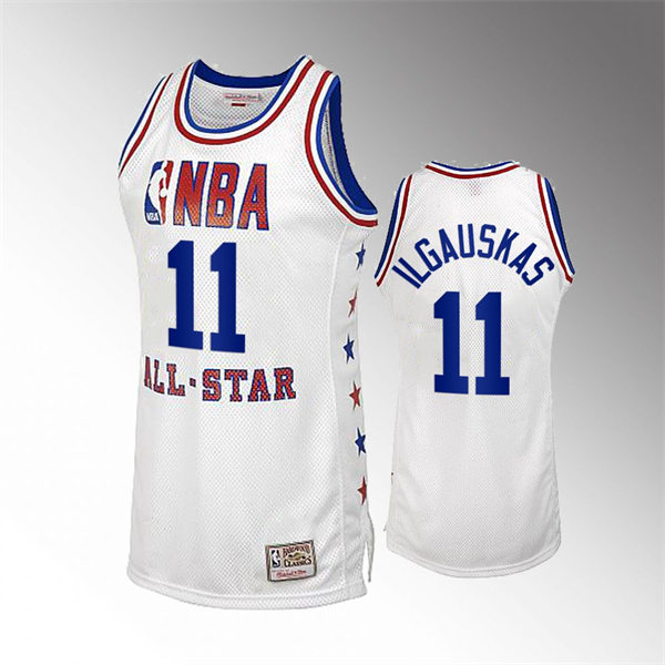 Men's Cleveland Cavaliers #11 Zydrunas Ilgauskas White 2003 NBA All Star Jersey