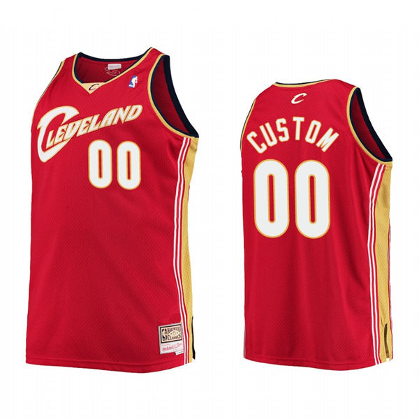 Men's Youth Cleveland Cavaliers Custom Wine Hardwood Classics Jersey