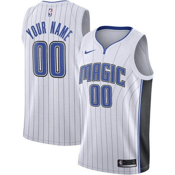 Mens Youth Orlando Magic Custom Nike White Association Edition Jersey