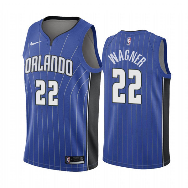 Men's Orlando Magic #22 Franz Wagner Royal Icon Edition Jersey)