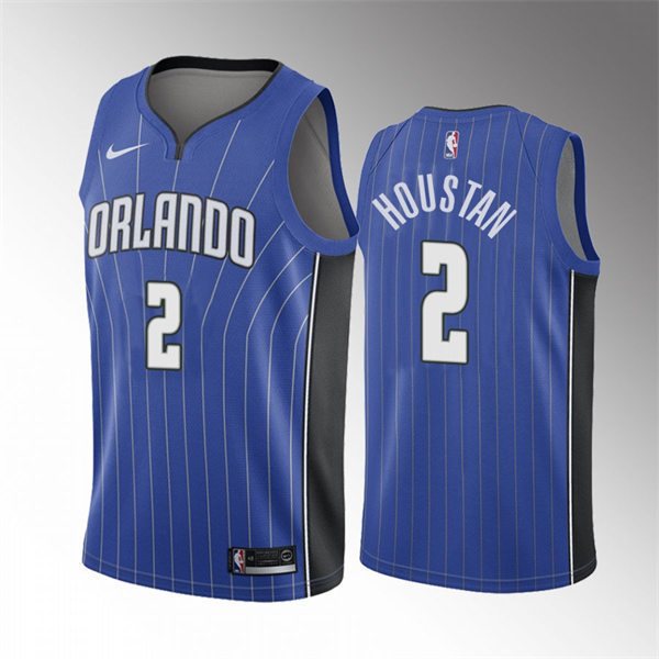 Men's Orlando Magic #2 Caleb Houstan Royal Icon Edition Jersey