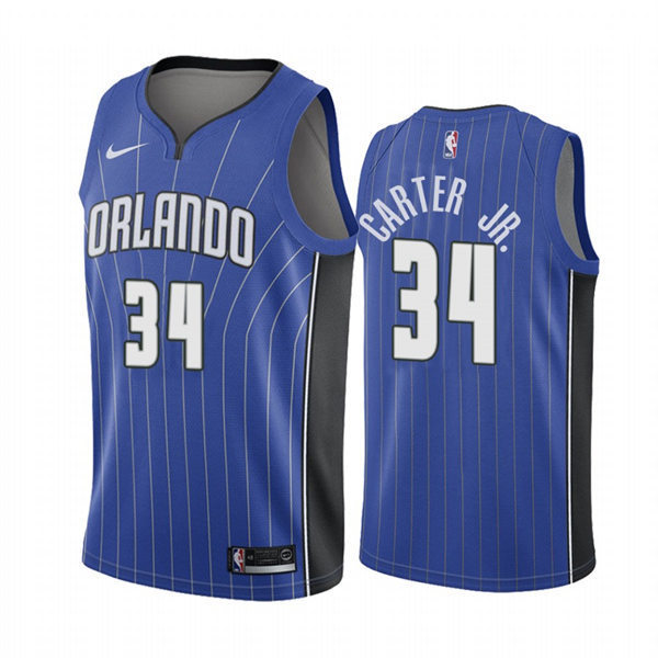 Men's Orlando Magic #34 Wendell Carter Jr. Royal Icon Edition Jersey