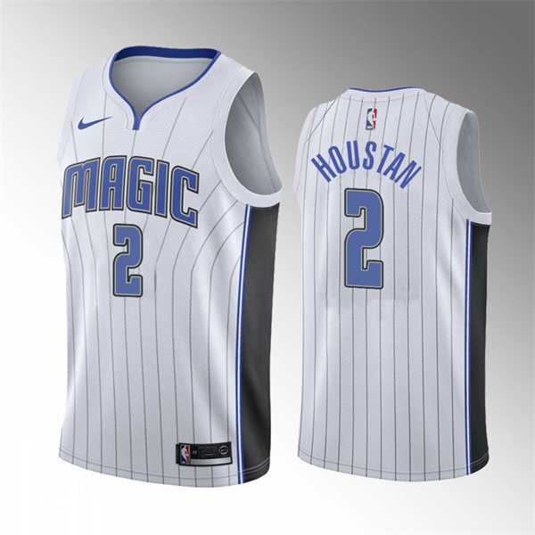 Men's Orlando Magic #2 Caleb Houstan White Association Edition Jersey