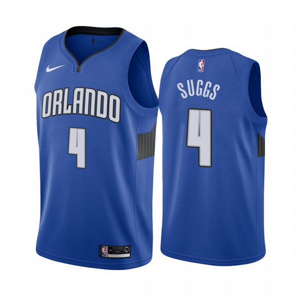 Men's Orlando Magic #4 Jalen Suggs Royal Icon Edition Jersey