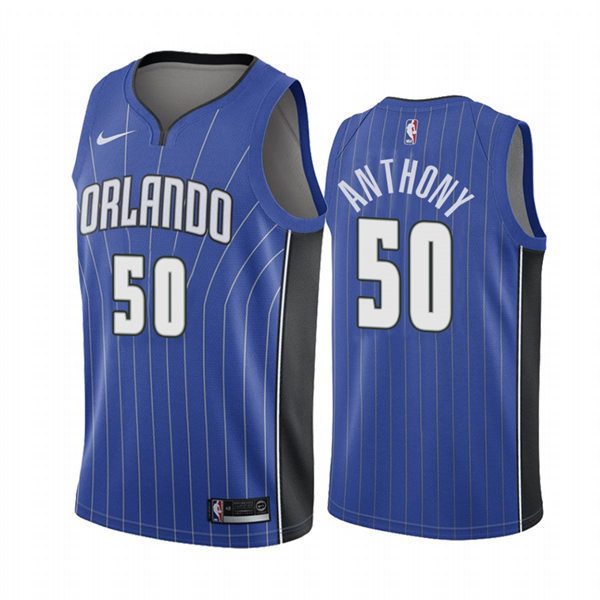 Men's Orlando Magic #50 Cole Anthony Royal Icon Edition Jersey
