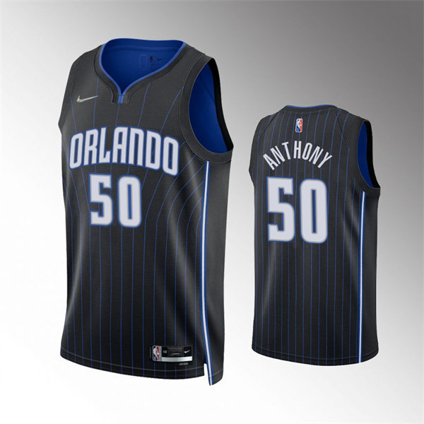 Men's Orlando Magic #50 Cole Anthony Black Icon Edition Jersey