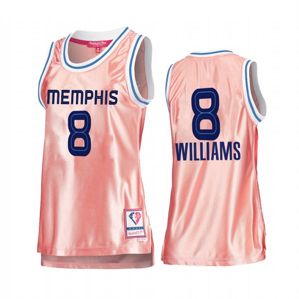 Womens Memphis Grizzlies #8 Ziaire Williams Pink 75th Anniversary Rose Gold Swingman Jersey
