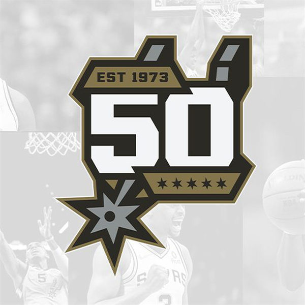 San Antonio Spurs 50th anniversary Jersey Patch