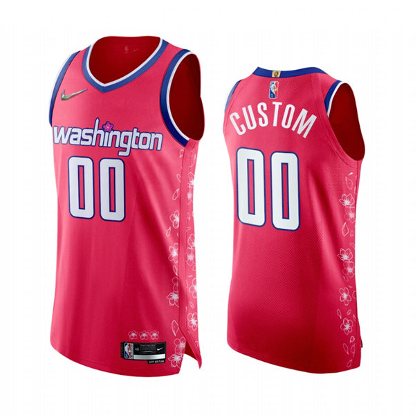Mens Youth Washington Wizards Custom Nike Pink 2022-23 Cherry Blossom City Edition Jersey