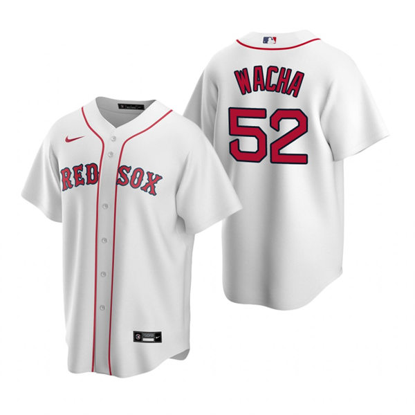 Men's Boston Red Sox #52 Michael Wacha Nike White Home with Name Cool Base Jersey