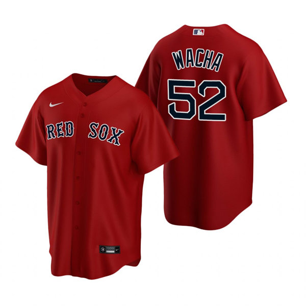 Men's Boston Red Sox #52 Michael Wacha Nike Red Alternate with Name Cool Base Jersey