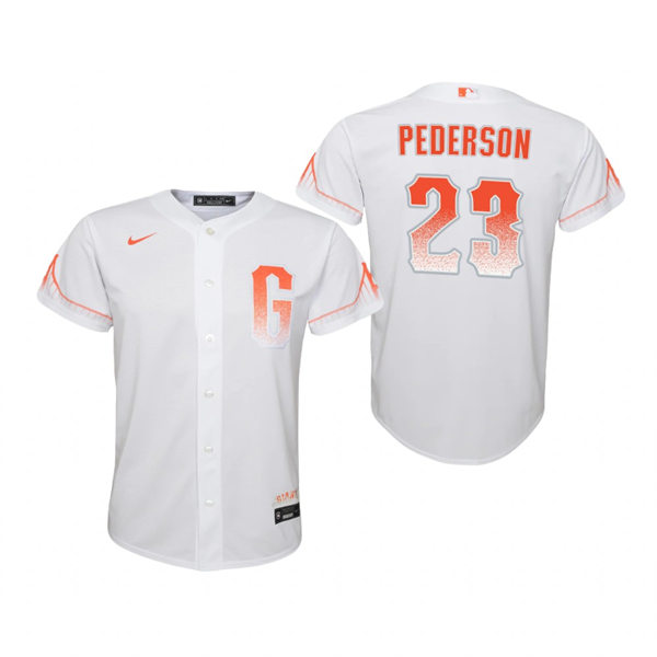 Youth San Francisco Giants #23 Joc Pederson Nike White City Connect Replica Jersey