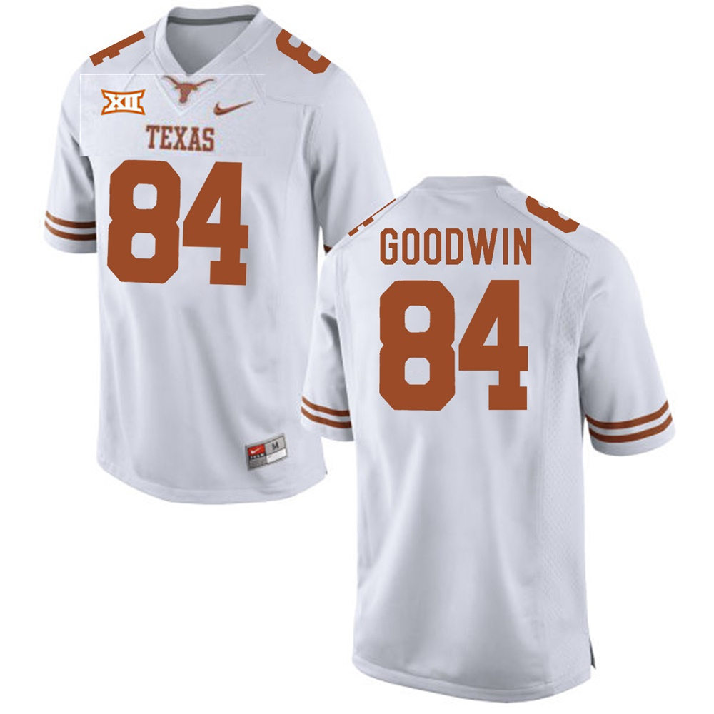 Mens Texas Longhorns #84 Marquise Goodwin White Premier College Football Alumni Player Jersey