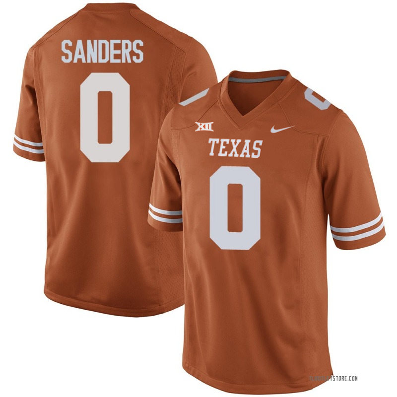 Mens Texas Longhorns #0 Ja'Tavion Sanders Nike 2022 Orange Football Game Jersey