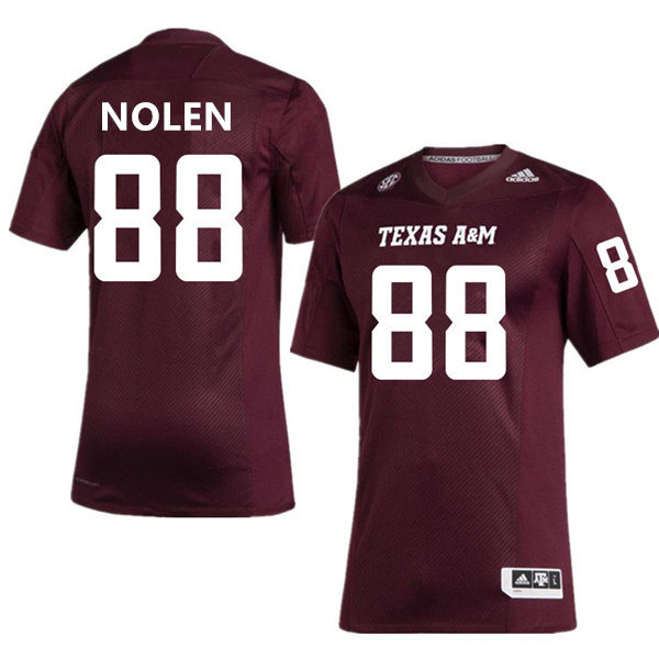 Mens Youth Texas A&M Aggies #88 Walter Nolen College Football Game Jersey Maroon