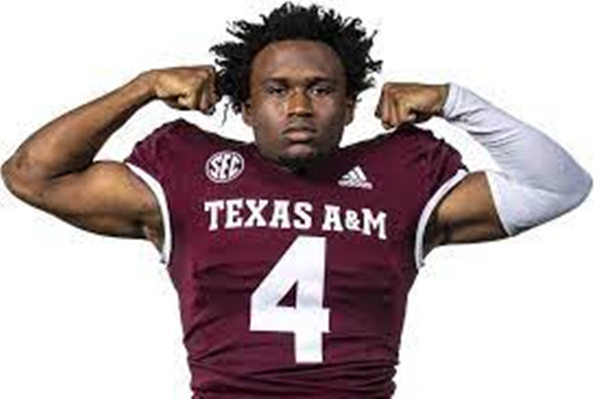Mens Youth Texas A&M Aggies #4 Amari Daniels College Football Game Jersey Maroon