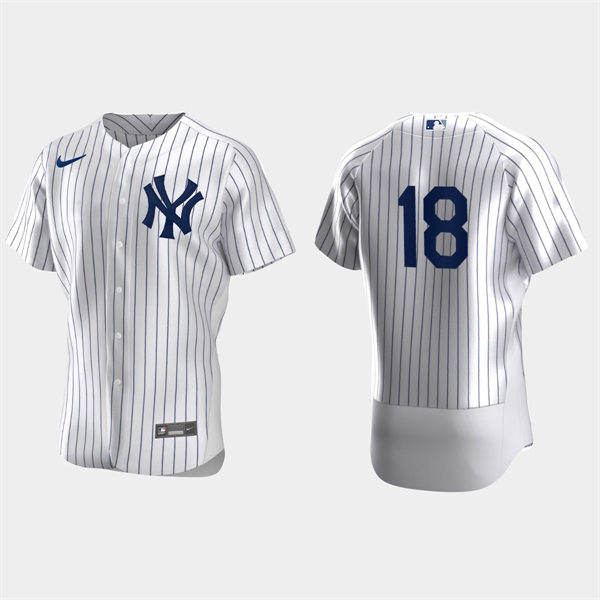 Men's New York Yankees #18 Andrew Benintendi White Home FlexBase Player Jersey