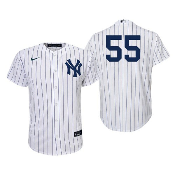 Youth New York Yankees #55 Domingo German Nike White Home Jersey