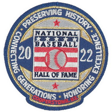Embroidered 2022 Baseball Hall of Fame Jersey Patch