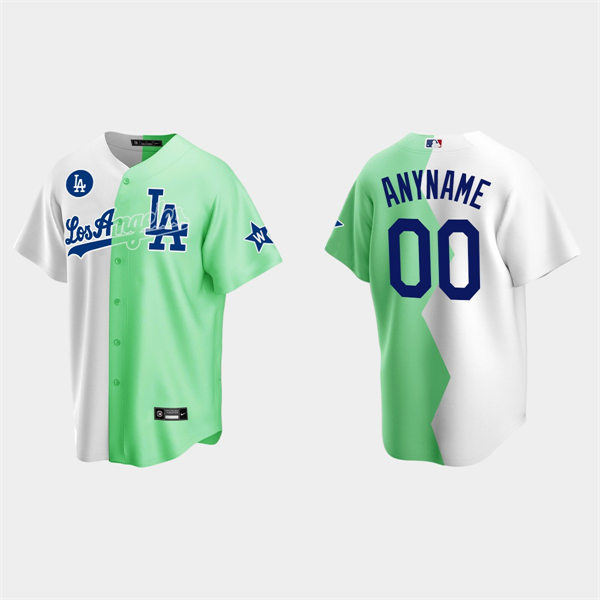 Mens Youth Los Angeles Dodgers Custom 2022 MLB All-Star Celebrity Softball Game Jersey - White Green