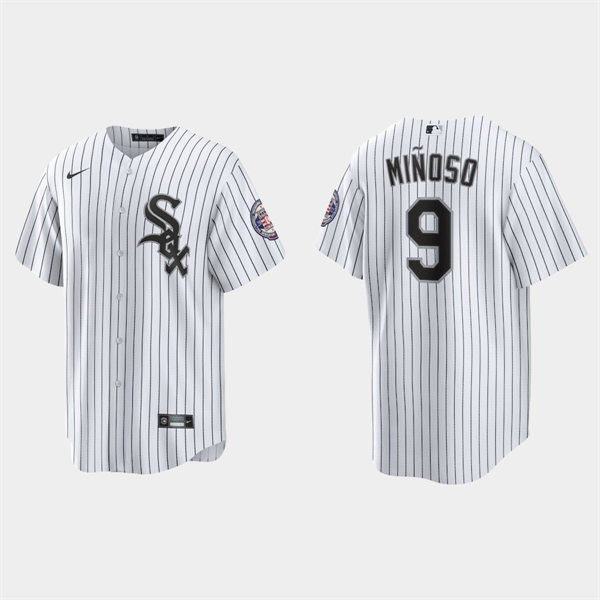 Men's Chicago White Sox #9 Minnie Minoso 2022 Baseball Hall of Fame Induction Jersey - White