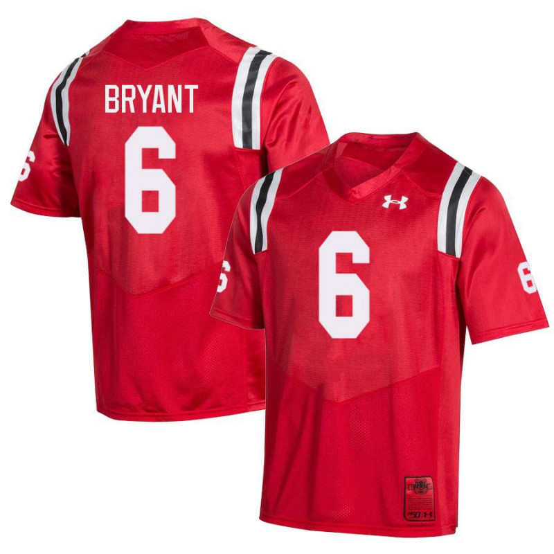 Mens Cincinnati Bearcats #6 Ben Bryant Red Retro College Football Jersey