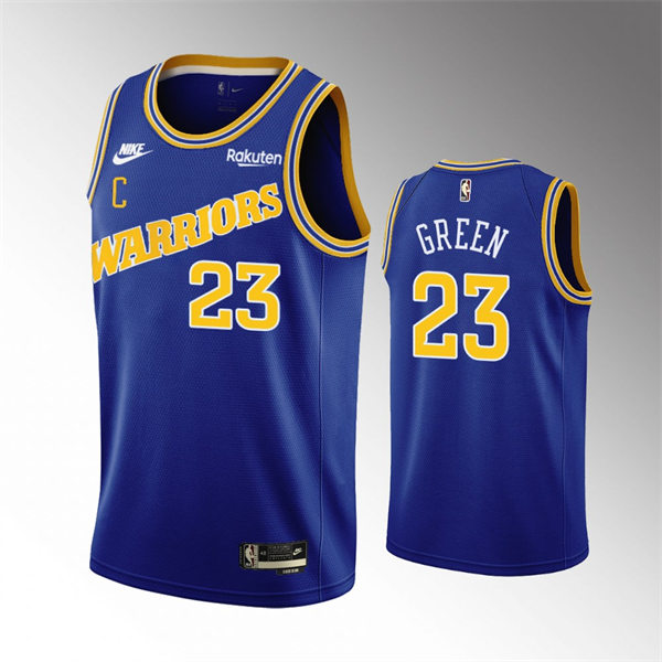 Mens Golden State Warriors #23 Draymond Green Royal 2022-23 Classic Edition Swingman Jersey