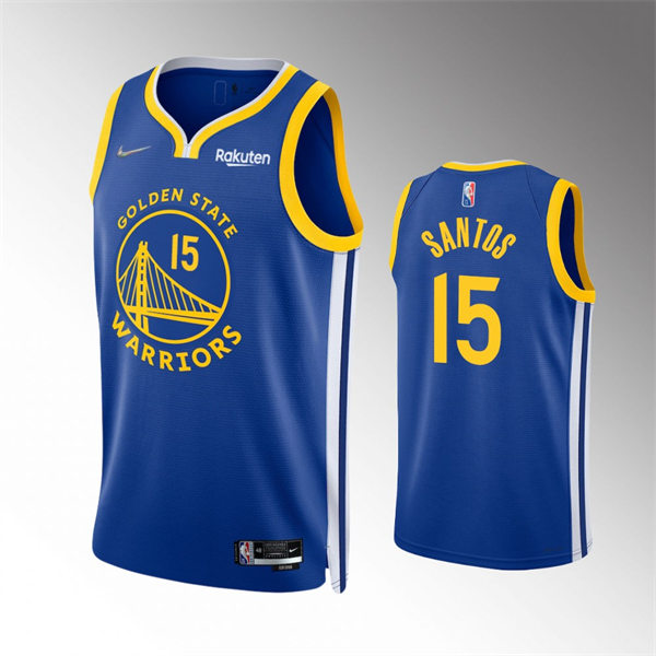 Mens Golden State Warriors #15 Gui Santos Royal Icon Edition Swingman Jersey