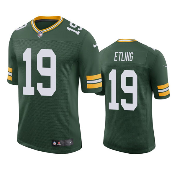 Mens Green Bay Packers #19 Danny Etling Green Vapor Limited Player Jersey