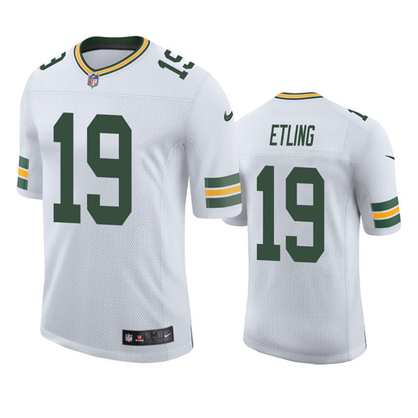 Mens Green Bay Packers #19 Danny Etling White Vapor Limited Player Jersey