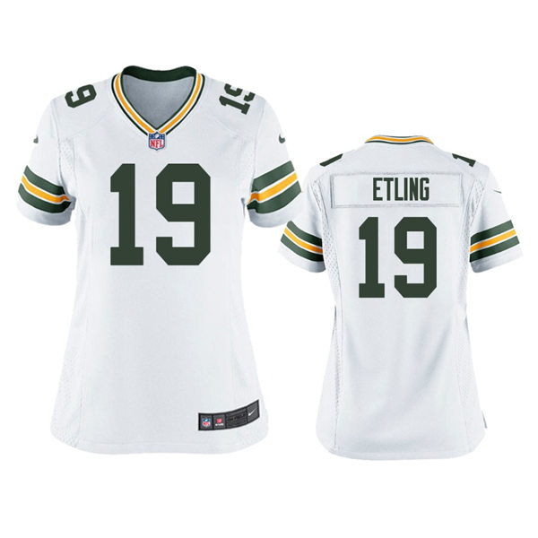 Women's Green Bay Packers #19 Danny Etling White Limited Jersey