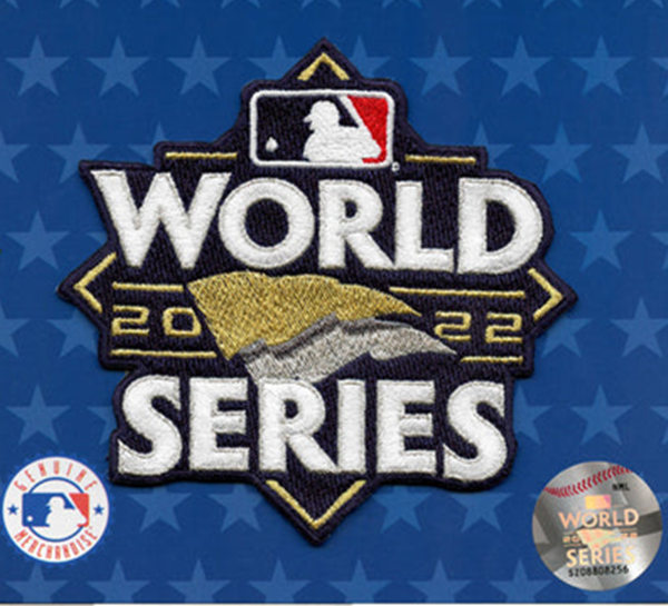 Houston Astros VS Philadelphia Phillies 2022 MLB World Series Game Jersey Embroidered Patch