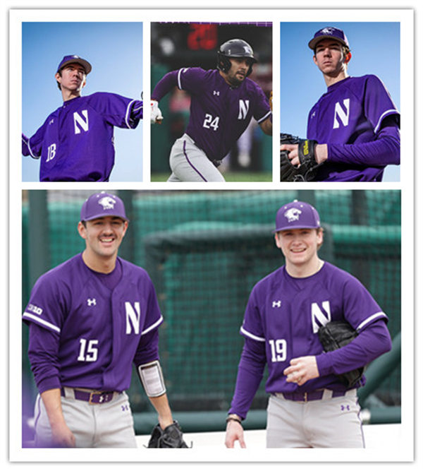 Mens Youth Northwestern Wildcats Custom 2023 Purple N Baseball Game Jersey