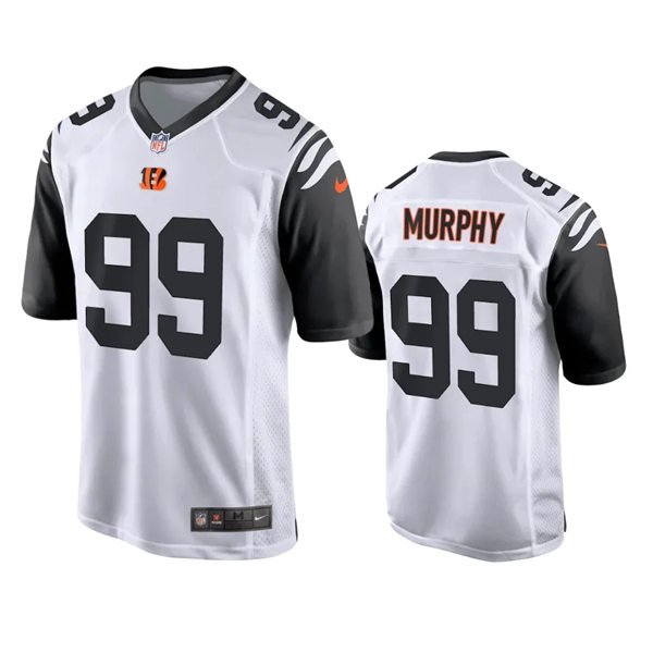 Men's Cincinnati Bengals #99 Myles Murphy White Color Rush Limited Jersey