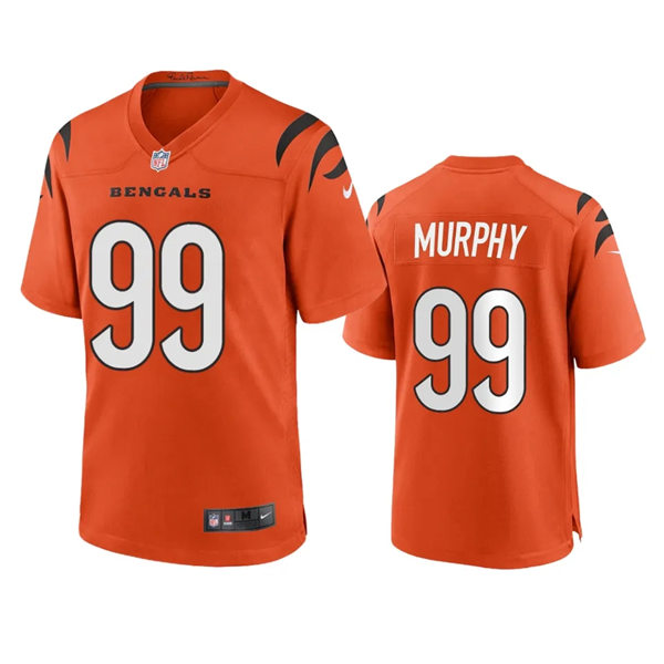 Men's Cincinnati Bengals #99 Myles Murphy Nike Orange Alternate Vapor Limited Player Jersey