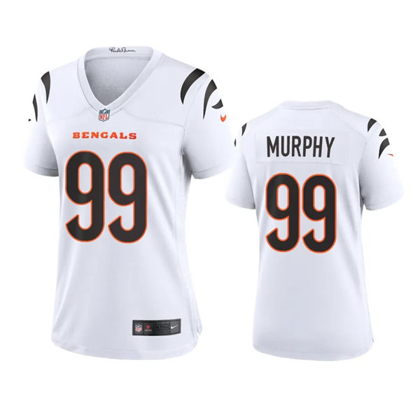Womens Cincinnati Bengals #99 Myles Murphy Nike White Limited Jersey 