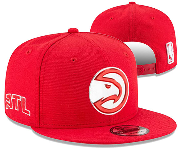 NBA Atlanta Hawks Embroidered Red Snapback Cap YD2310121 (1)