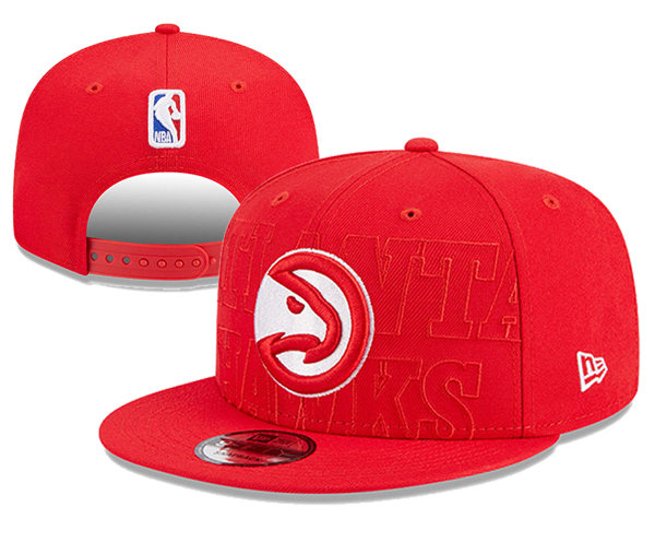 NBA Atlanta Hawks Embroidered Red Snapback Cap YD2310121 (2)