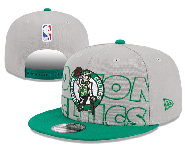 NBA Boston Celtics Embroidered Gray Green Snapback Cap YD2310121 (2)