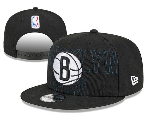 NBA Brooklyn Nets Embroidered Black Snapback Cap YD2310121 (6)