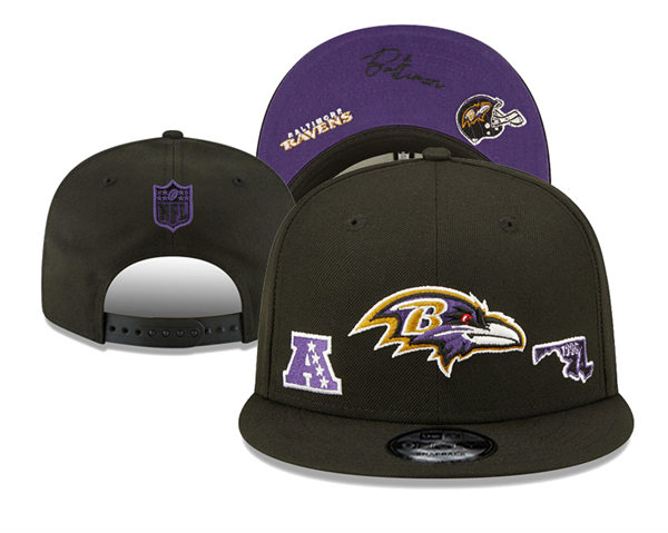 NFL Baltimore Ravens Embroidered Snapback Cap YD2310121  (1)