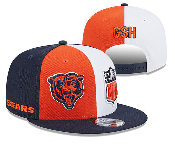 NFL Chicago Bears Embroidered Split Snapback Cap YD2310121  (2)